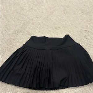 ALO Yoga Black Mini Pleated Skirt